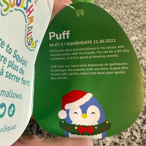 NWT 4” Puff Christmas Squishmallow - Picture 3 of 3